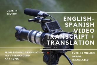 translate your video subtitles into english or spanish