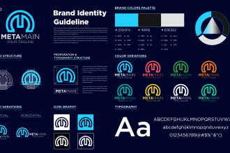 design unique logo, brand identity, brand style guides