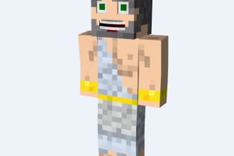 make your minecraft skin 3D in C4D