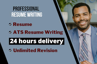 write resume professionally and make creative cv design