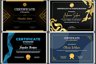 make and design professional certificates