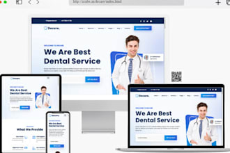 create dental clinic and healthcare wordpress website