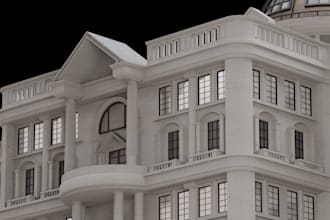 make 3d custom building using blender