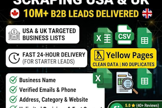 scrape yellow pages business leads from USA and UK