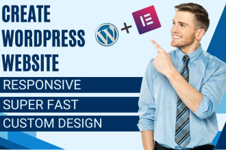 create responsive wordpress website design, blog or landing page