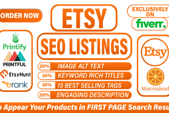 optimized etsy SEO listings, etsy product descriptions for etsy product listings