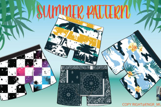 design any type of unique seamless textile and logo pattern