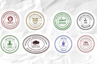 design professional stamp for your company and business in 24 hours