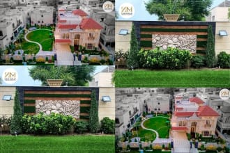 draw landscape plan, site plan in autocad