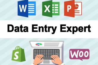 data entry for web scraping, mining, or find email addresses