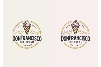 make a classic retro vintage or hand lettering logo in 1 day