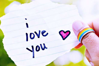 write great variety of romantic texts for your beloved