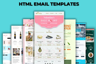 design a responsive HTML email template or HTML newsletter