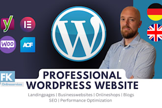 create a professional german wordpress website