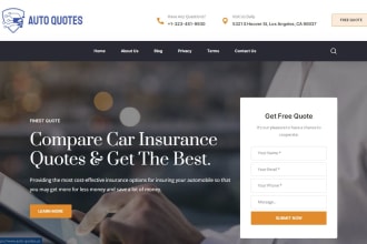 build insurance wordpress website