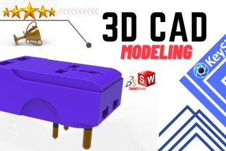 create an industrial design, cad modeling, 3d printing, dxf, stl