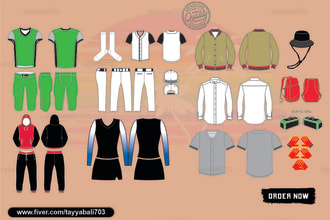 make 2d apparel mockups for your clothing brand in 2 hours