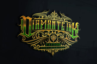 create logo for tattoo studio and tattoo artist