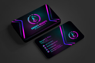 do modern, minimalist, luxury business card and logo design