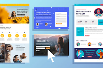 create a landing page for you