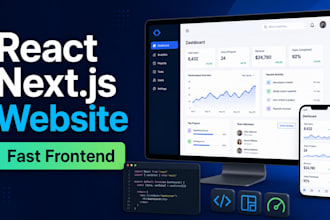 build a react next js website or fix frontend bugs