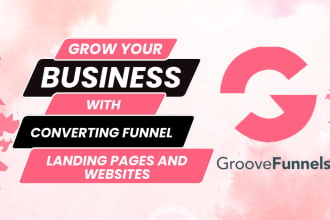 build groove funnel groovepages groovekart, groovefunnel landing page groovepage