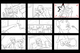 draw a professional storyboard in 24h
