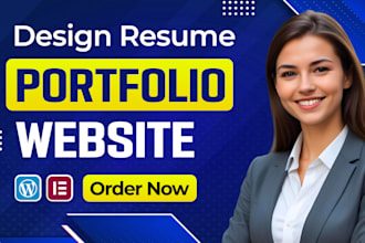 create portfolio website, resume website, photography website