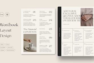 design your aesthetic workbook, ebook, slide deck layout