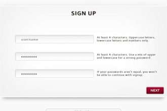 write signup form for you website using jquery,mysql and php