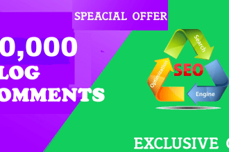 drive 20,000 blog comments backlinks for google SEO for 5usd