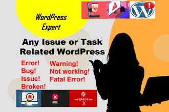 fix any wordpress or PHP issue, theme plugin modify