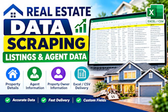 scrape zillow real estate listings and agent data