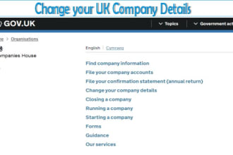 change your company details with hmrc
