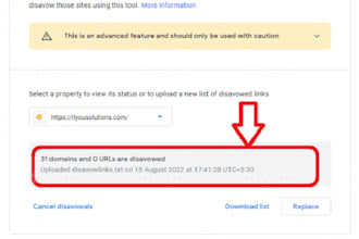 removal spam score backlinks