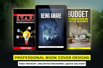 design a professional book cover, book formatting and ebook