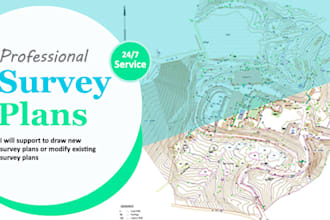 do land survey point data into contour map  topographic plan