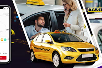 develop online taxi booking app, doordash clone app, uber app