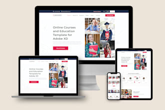 create a unique website UI UX in adobe xd or figma