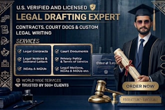 write legal agreement, contract, nda, privacy policy, motions, lawsuits, rfp,rfq