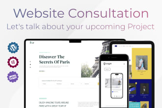 be your consultant for your website design and development