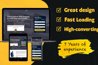 create a stunning landing page