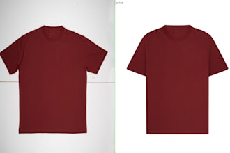 flat lay, ghost mannequin, neck joint, clothing image edit