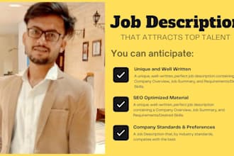 write a perfect job description and advert for any position