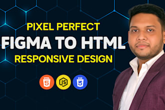 convert figma to html css bootstrap responsive website design