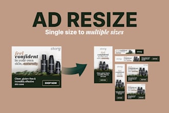 resize existing banner ads quickly