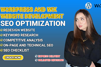 optimize your website on wordpress, shopify, or wix for top google ranking