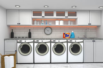 design bathroom,laundry room,mud room,3d floor plan for you