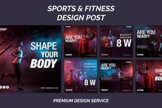 design fitness, gym, sports poster, flyer, and banner