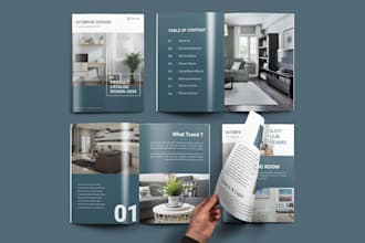 design company profile, brochure, annual report, handbook, booklet, proposal
